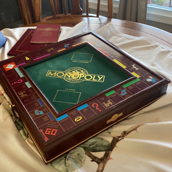 Franklin Mint - Monopoly Collectors Edition Wood Board "Complete" Game. - 1991 - Picture 4 of 7